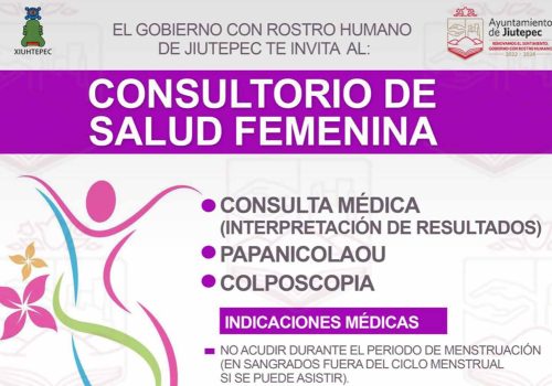 GOBIERNO DE JIUTEPEC PONDRÁ EN OPERACIÓN CONSULTORIO PARA LA SALUD FEMENINA